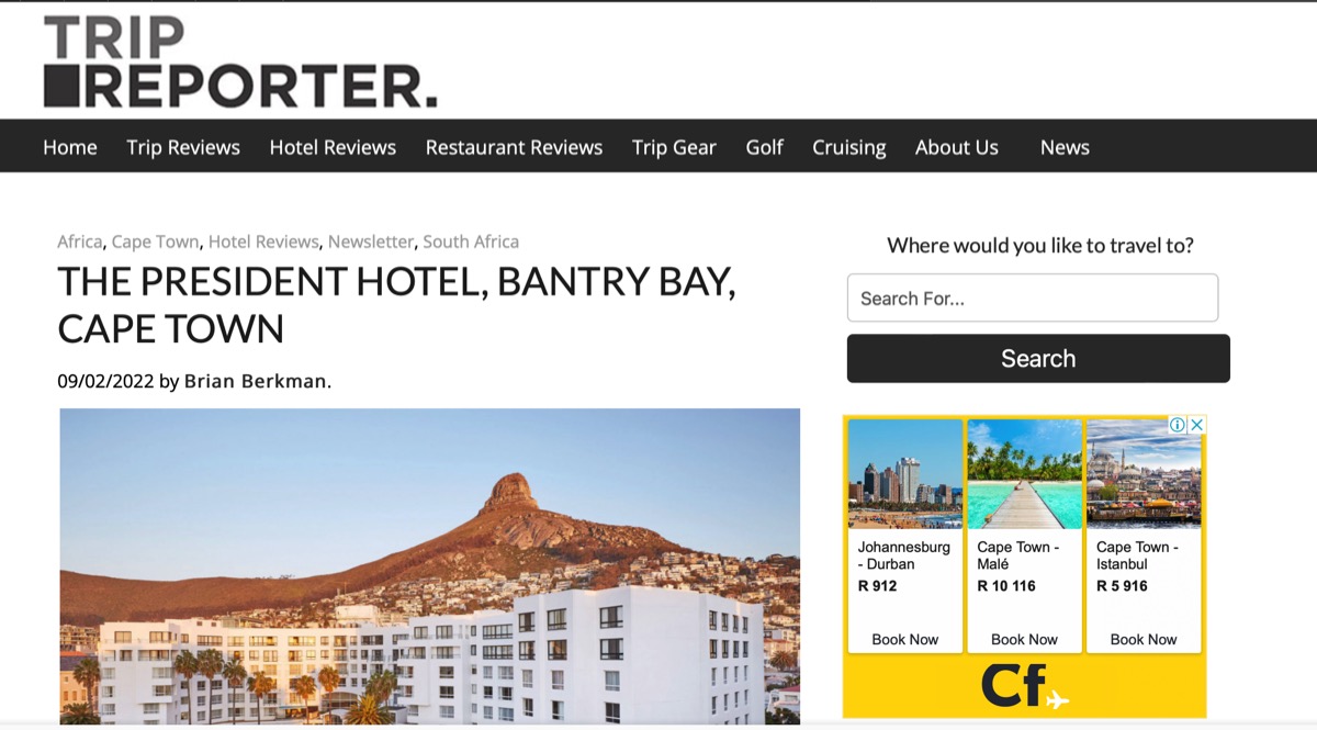 The President Hotel in Bantry Bay