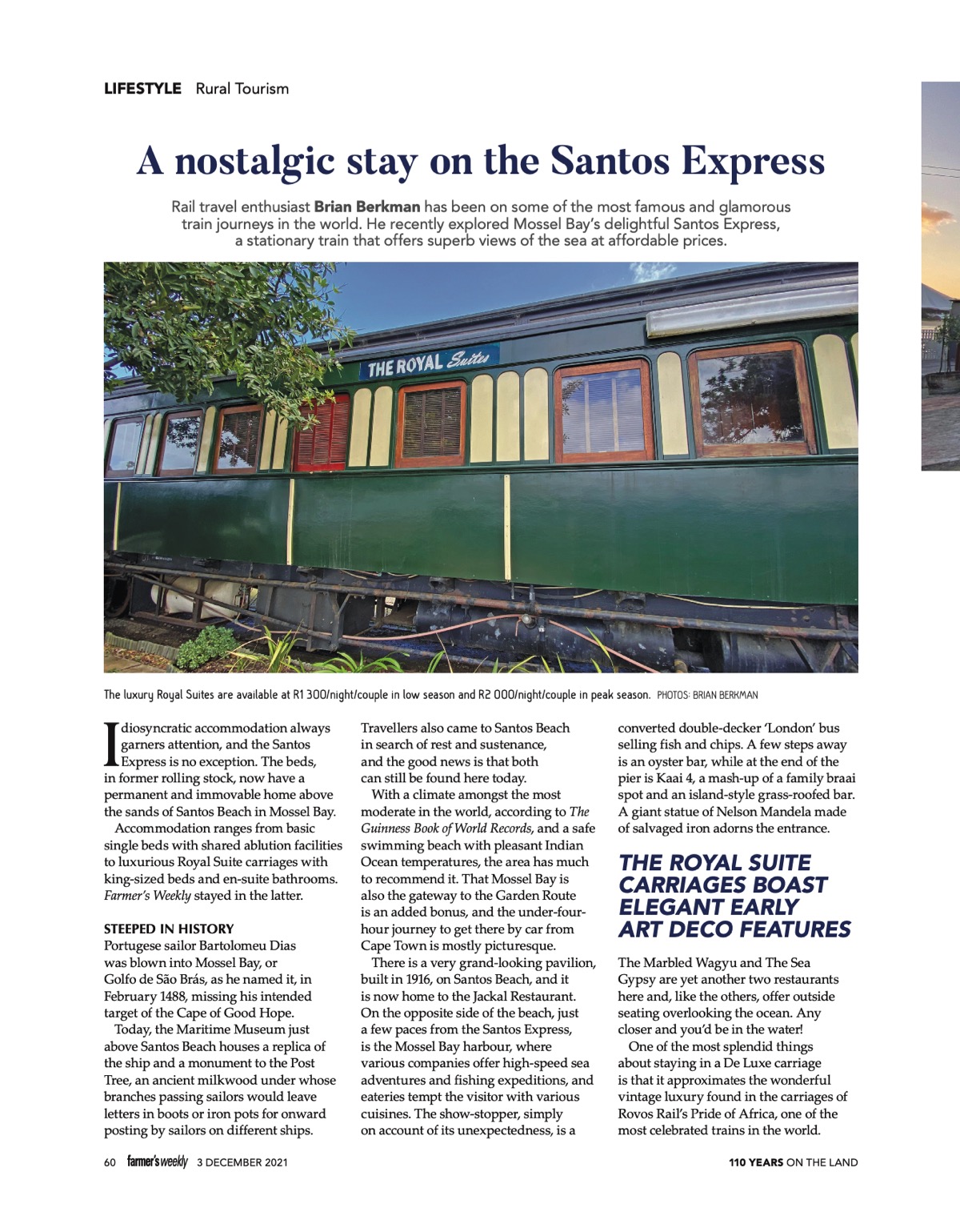 Santos Express in Farmer’s Weekly Magazine