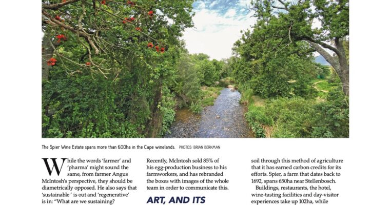 Spier in Farmer’s Weekly Magazine