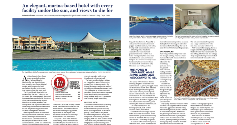 Krystal Beach Hotel, Farmer’s Weekly 9 June, 2023