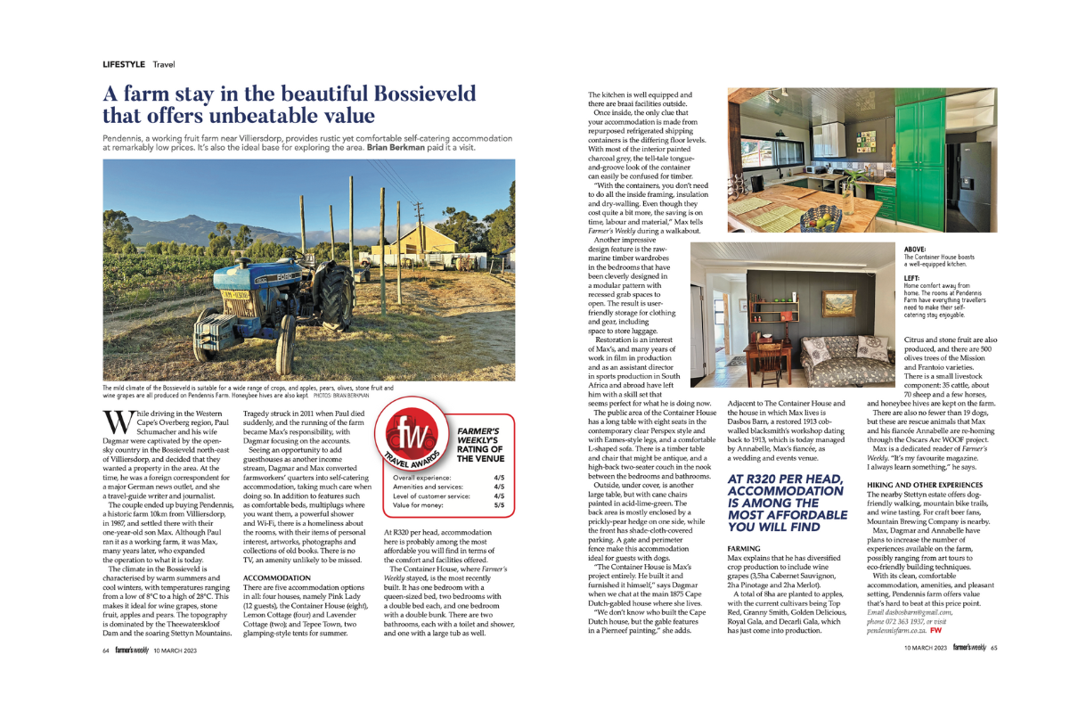 Pendennis Farm, Farmer’s Weekly, March 10, 2023