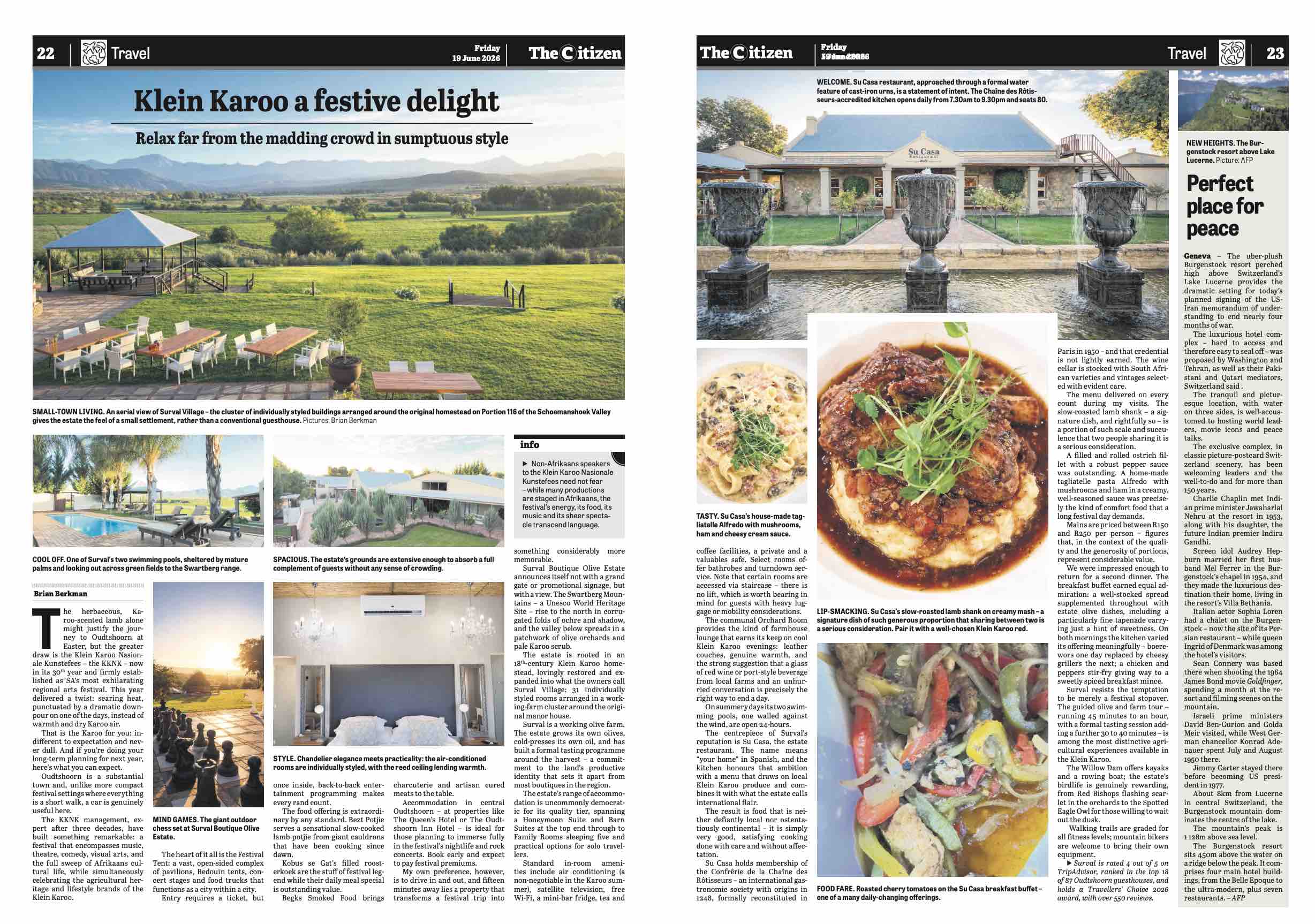 KKNK Festival as featured in The Citizen newspaper.