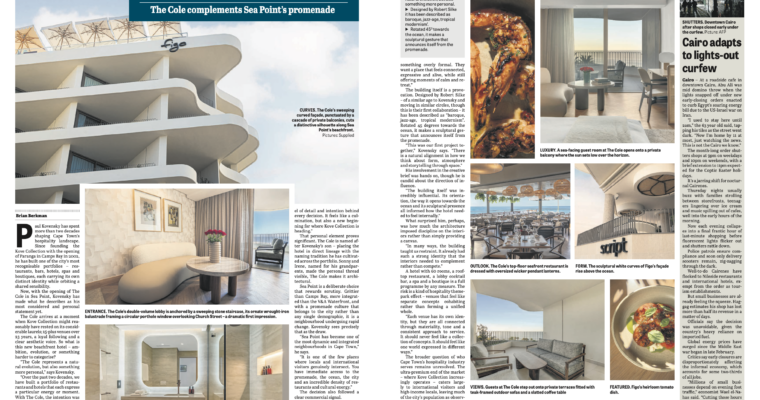 The Cole Hotel as featured in The Citizen newspaper.